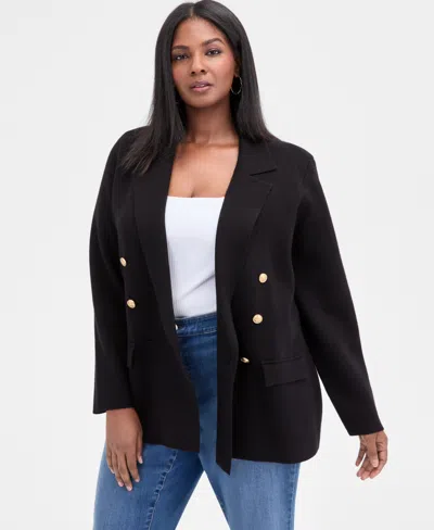 INC INTERNATIONAL CONCEPTS PLUS SIZE SWEATER BLAZER, MACY'S EXCLUSIVE