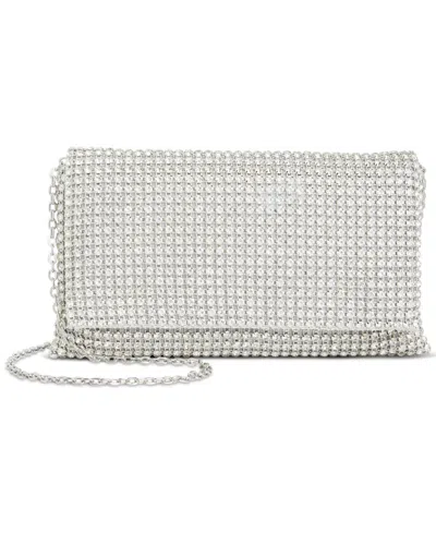 Inc International Concepts Prudence Small Diamond Mesh Crossbody, Created For Macy's In Metallic