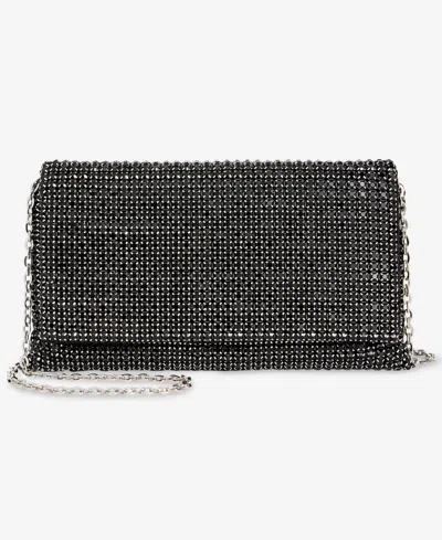 Inc International Concepts Prudence Small Diamond Mesh Crossbody, Exclusively At Macy's In Black