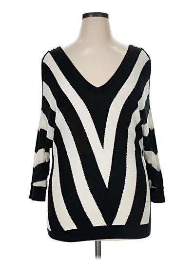 Pre-owned Inc International Concepts Pullover Sweater In Black