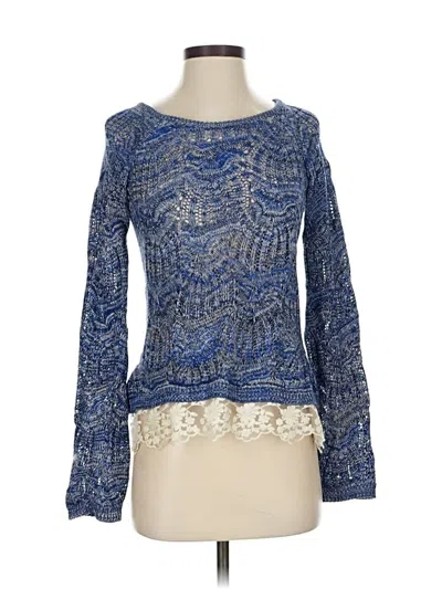 Pre-owned Inc International Concepts Pullover Sweater In Blue