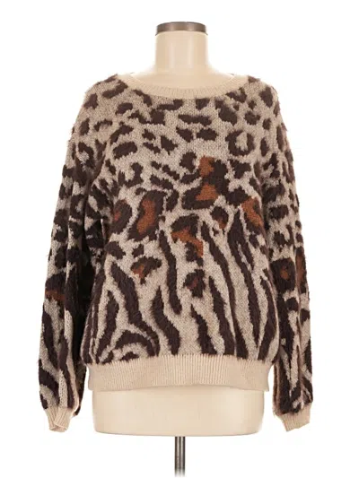 Pre-owned Inc International Concepts Pullover Sweater In Brown