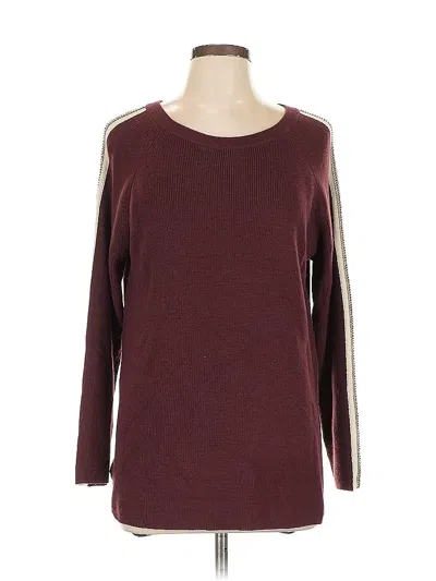 Pre-owned Inc International Concepts Pullover Sweater In Burgundy