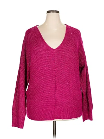 Pre-owned Inc International Concepts Pullover Sweater In Pink