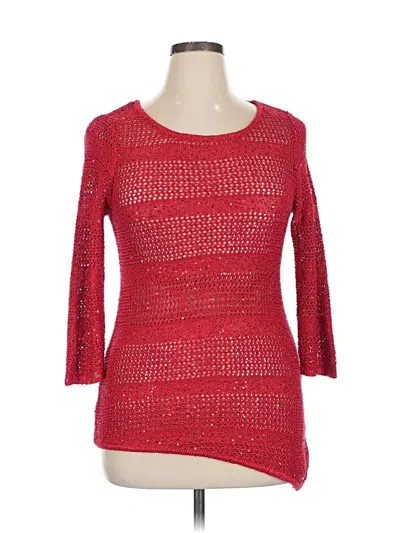 Pre-owned Inc International Concepts Pullover Sweater In Red