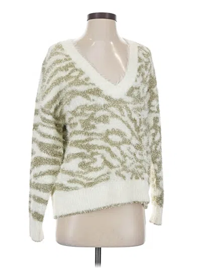 Pre-owned Inc International Concepts Pullover Sweater In White
