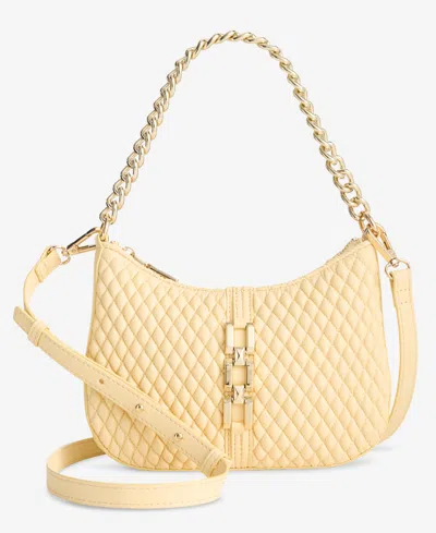 Inc International Concepts Quynn Small Quilted Crossbody, Exclusively At Macy's In Yellow