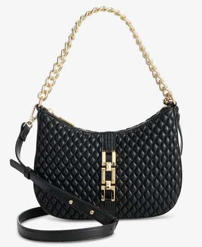 Inc International Concepts Quynn Small Quilted Crossbody, Exclusively At Macy's In Black