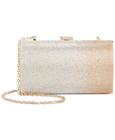 Inc International Concepts Randdi Mini Ombre Crystal Clutch Crossbody, Created For Macy's In Gold
