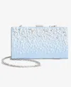 Inc International Concepts Ranndi Matte Satin Clutch Crossbody, Exclusively At Macy's In Bliss Blue