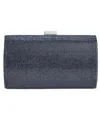 Inc International Concepts Ranndi Sparkle Clutch, Created For Macy's In Navy,silver