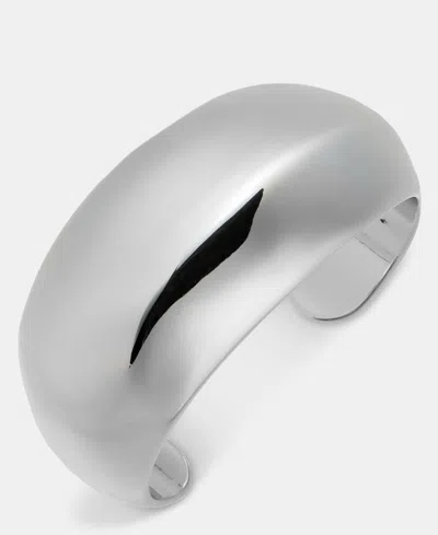 Inc International Concepts Rhodium Polished Cuff Bracelet, Macy's Exclusive In Silver