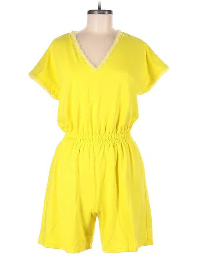 Pre-owned Inc International Concepts Romper In Yellow