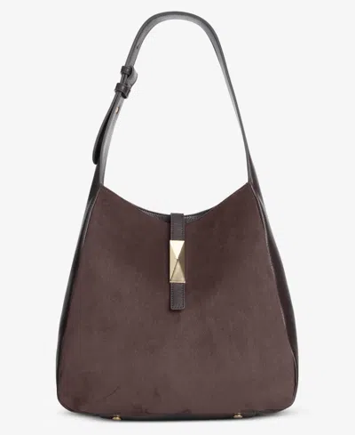 Inc International Concepts Salee Glazed Shoulder Bag, Exclusively At Macy's In Purple