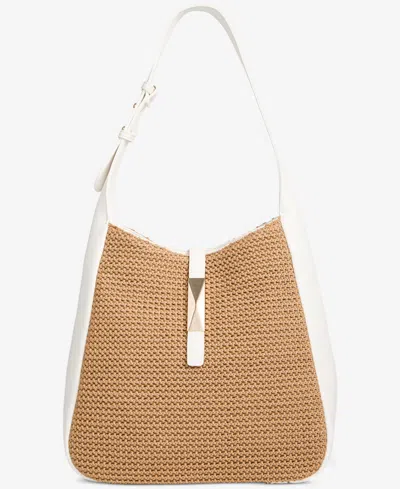 Inc International Concepts Salee Straw Shoulder Bag, Exclusively At Macy's