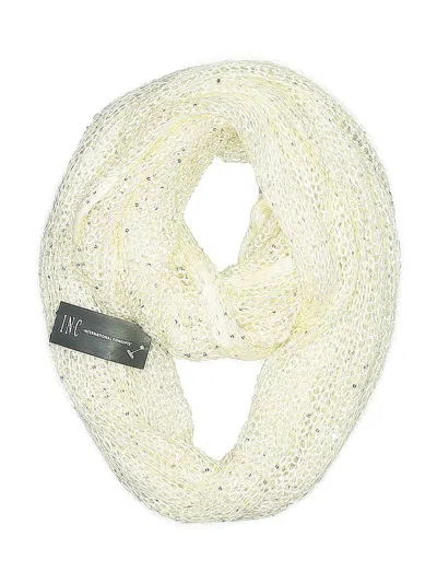 Pre-owned Inc International Concepts Scarf In White