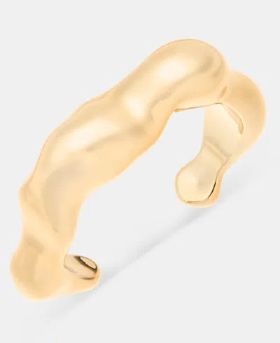 Inc International Concepts Sculpted Cuff Bracelet, Macy's Exclusive In Gold