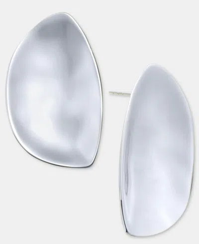 Inc International Concepts Sculptural Tear-shape Drop Earrings, Macy's Exclusive In Silver