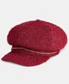 Inc International Concepts Sequin And Shine Newsboy Cap, Macy's Exclusive In Red