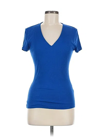 Pre-owned Inc International Concepts Short Sleeve T-shirt In Blue