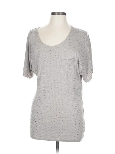 Pre-owned Inc International Concepts Short Sleeve T-shirt In Gray