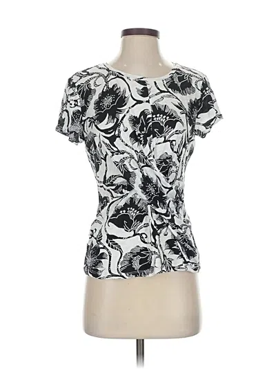 Pre-owned Inc International Concepts Short Sleeve T-shirt In Silver