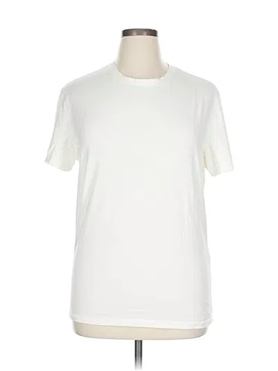 Pre-owned Inc International Concepts Short Sleeve T-shirt In White