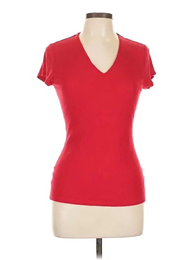 Pre-owned Inc International Concepts Short Sleeve T-shirt In Red