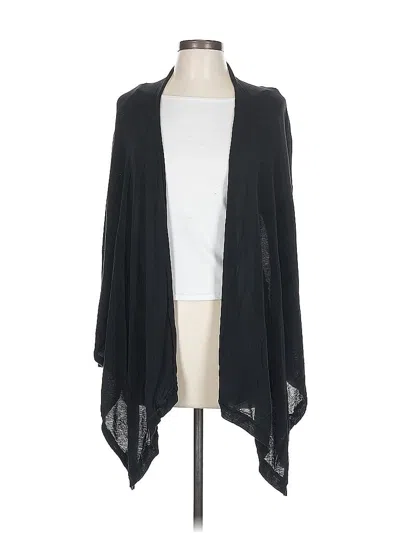 Pre-owned Inc International Concepts Silk Cardigan Sweater In Black