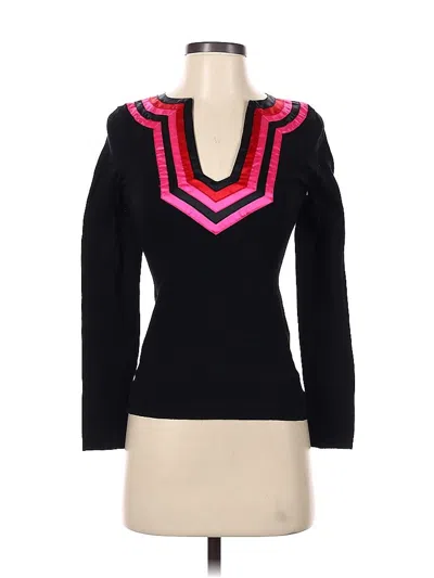 Pre-owned Inc International Concepts Silk Pullover Sweater In Black