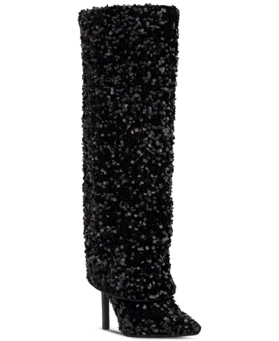 Inc International Concepts Skylar Fold Over Cuffed Knee High Boots, Created For Macy's