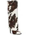 Inc International Concepts Skylar Fold Over Cuffed Knee High Boots, Created For Macy's In Animal Print