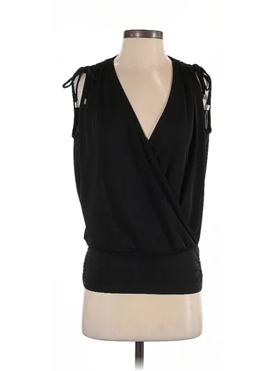 Pre-owned Inc International Concepts Sleeveless Blouse In Black