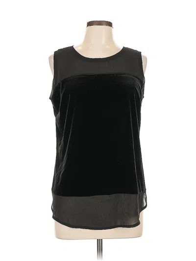 Pre-owned Inc International Concepts Sleeveless Blouse In Black