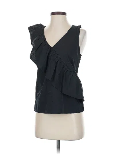Pre-owned Inc International Concepts Sleeveless Blouse In Black
