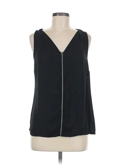 Pre-owned Inc International Concepts Sleeveless Blouse In Black