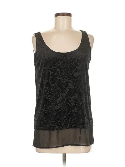Pre-owned Inc International Concepts Sleeveless Blouse In Black