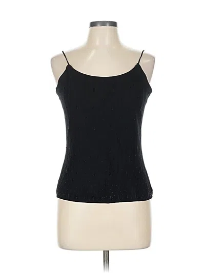 Pre-owned Inc International Concepts Sleeveless Blouse In Black