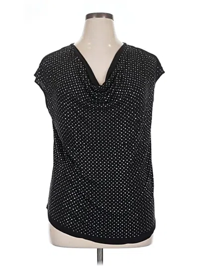Pre-owned Inc International Concepts Sleeveless Blouse In Black