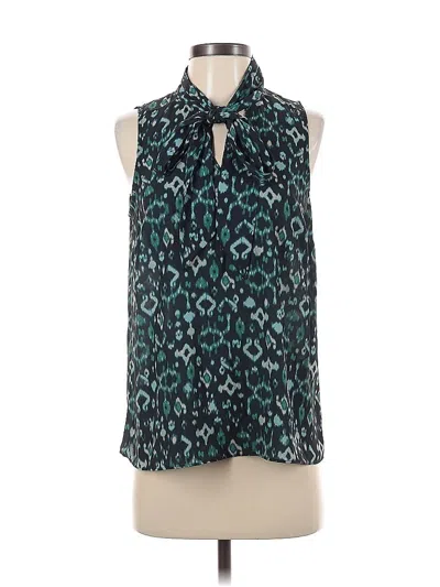 Pre-owned Inc International Concepts Sleeveless Blouse In Blue