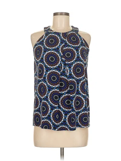 Pre-owned Inc International Concepts Sleeveless Blouse In Blue