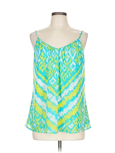 Pre-owned Inc International Concepts Sleeveless Blouse In Green