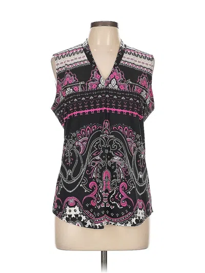 Pre-owned Inc International Concepts Sleeveless Blouse In Pink