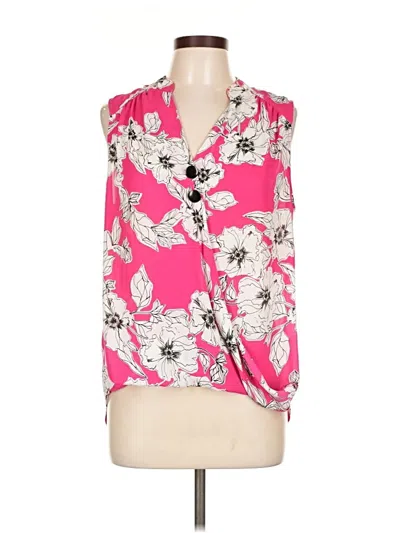 Pre-owned Inc International Concepts Sleeveless Blouse In Pink