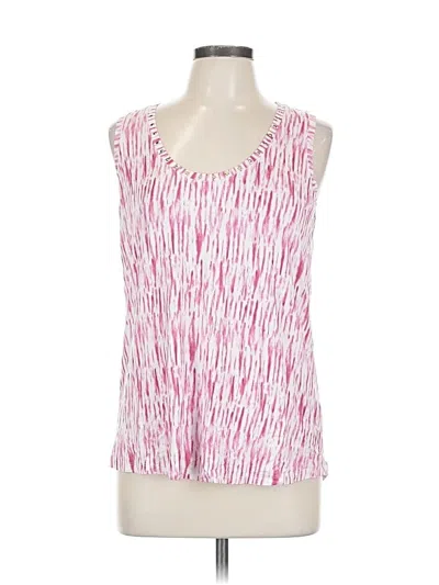 Pre-owned Inc International Concepts Sleeveless Blouse In Pink