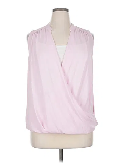Pre-owned Inc International Concepts Sleeveless Blouse In Pink