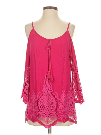 Pre-owned Inc International Concepts Sleeveless Blouse In Pink