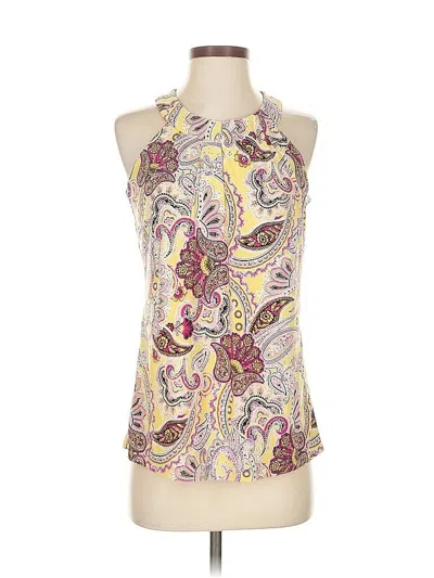 Pre-owned Inc International Concepts Sleeveless Blouse In Purple