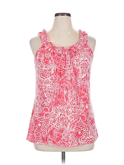 Pre-owned Inc International Concepts Sleeveless Blouse In Red