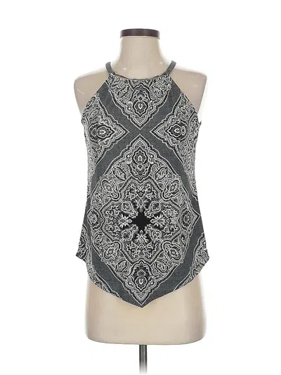 Pre-owned Inc International Concepts Sleeveless Blouse In Silver